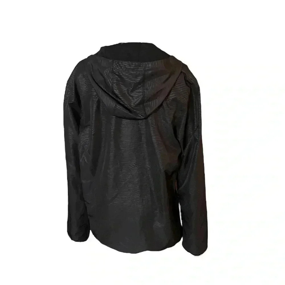 Adidas Striped Zebra Print Lined Windbreaker Jacket in Black Men’s Size Medium - Picture 4 of 13